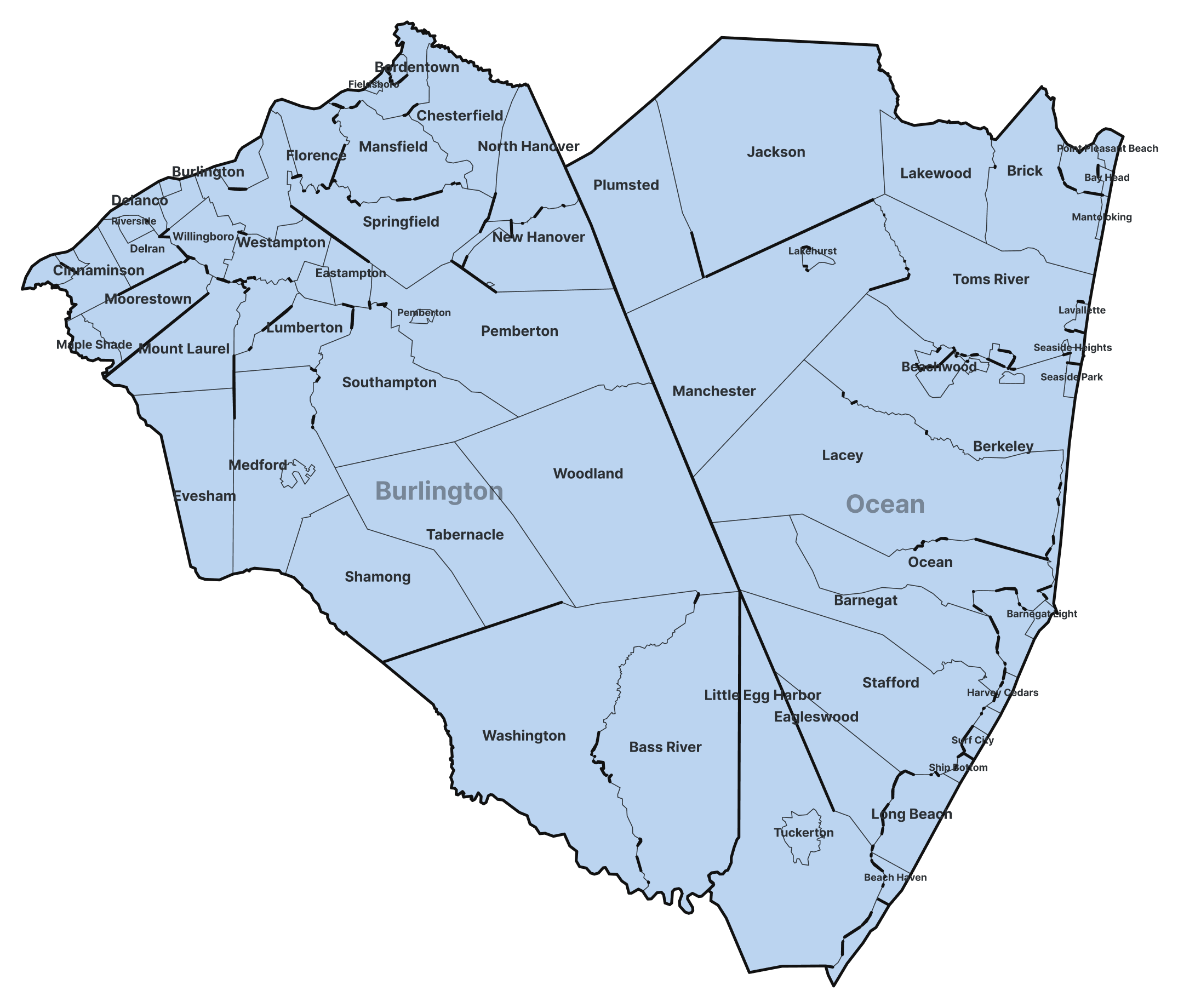 Burlington & Ocean Counties